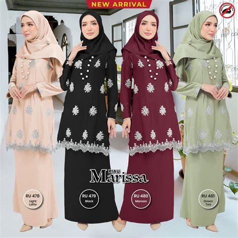 Baju Kurung Riau Marissa Kurung Riau Sulam Raya Baju Kurung Moden