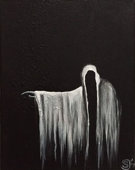 Spooky Ghost Painting Halloween Painting Halloween Canvas Paintings