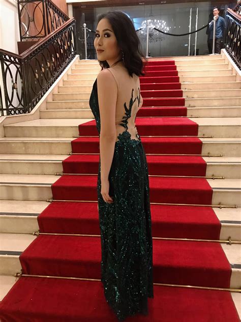 Green Catriona Gray Inspired Gown Women S Fashion Dresses Sets