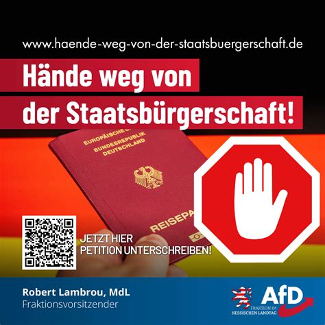 Gemeinsame Kampagne Der Afd Fraktionen In Den Landtagen H Nde Weg Von