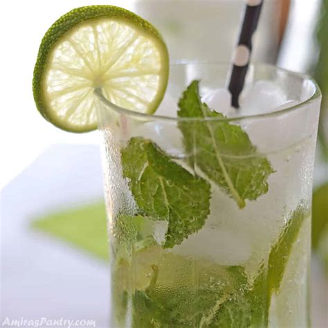 Mint Mojito Mocktail Recipe Virgin Mojito Amira S Pantry