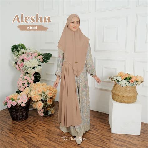 Jual Alesha Series By Tachi Syari Gamis Set Khimar Gamis Set