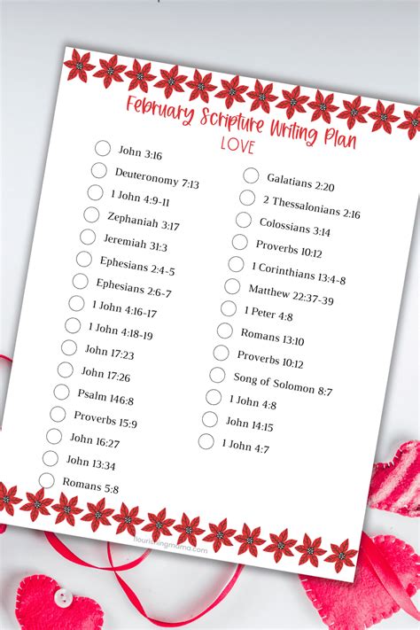 Free Printable February Scripture Writing Plan