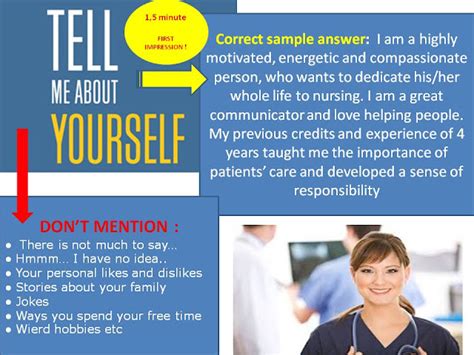 Tell Me About Yourself Nursing Interview Sample Answer Filla