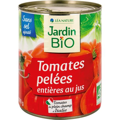 Tomates Pel Es Enti Res Bio Jardin Bio Etic Le Pot De G Prix