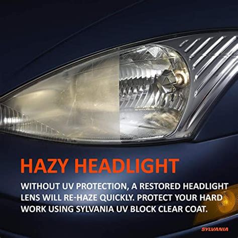 Sylvania Headlight Restoration Essentials Kit Uv Block Clear Coat