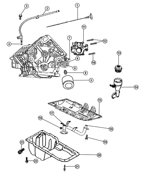 Diagram Engine Oiling 5.7L [5.7L Hemi Multi Displacement Engine]. for your 2005 Jeep Grand Cherokee