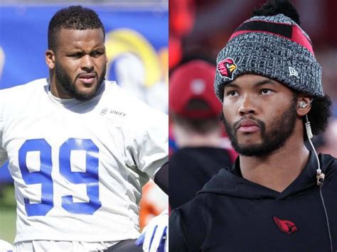 Cardinals Qb Kyler Murray Has An Epic Reaction To Aaron Donalds Retirement