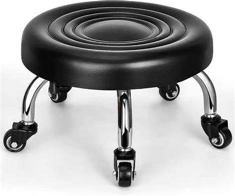 Amazon Mcdoofly Low Rolling Stool With Wheels Heavy Duty Swivel