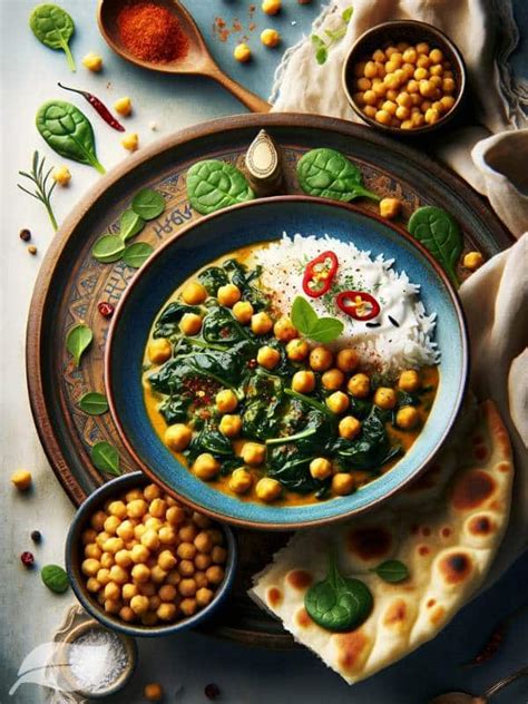 Vegan Chickpea Spinach Curry Recipe Quick And Healthy