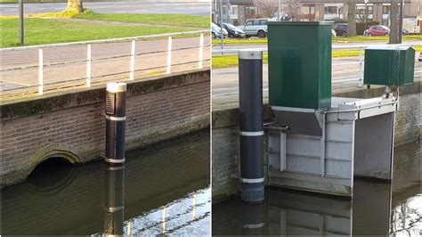 Automated Sluice Gate That Measures The Water Level And Adjusts