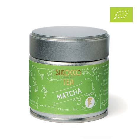 Matcha ręcznie proszkowana organiczna zielona herbata bio Sirocco