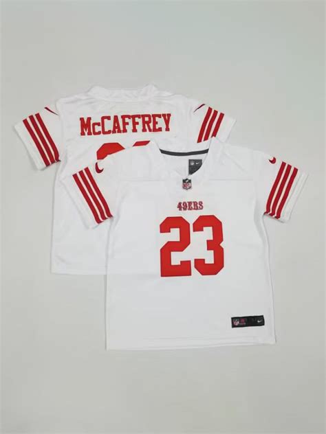 Kids/Toddlers San Francisco 49ers #23 Christian McCaffrey Stitched Jer – Retro Throwbacks