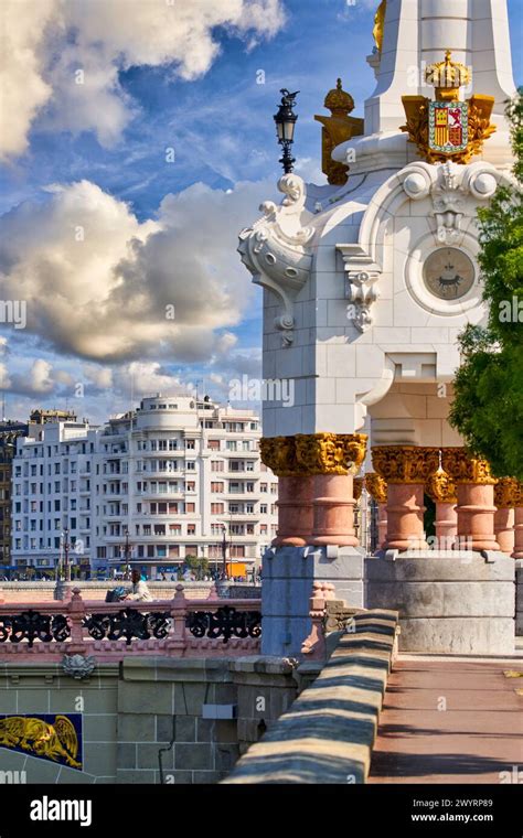 Maria Cristina Bridge Urumea River Donostia San Sebastian Basque