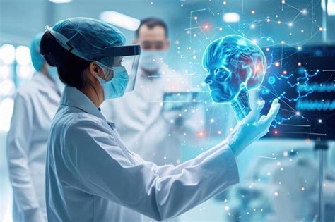 Premium Photo Group Of Doctors In White Coats And Masks An AI