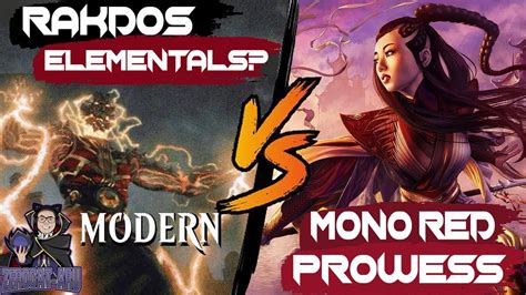 Rakdos Elementals Vs Mono Red Prowess MTG Modern YouTube