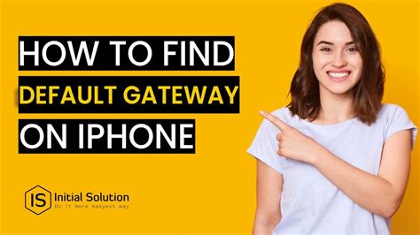 How To Find Default Gateway On IPhone 2024 Initial Solution YouTube