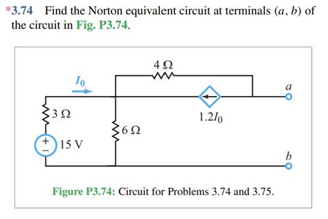 374 Find The Norton Equivalent Circuit At StudyX