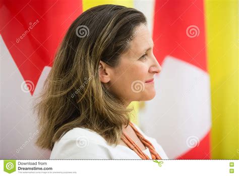 Minister of International Trade of Canada Chrystia Freeland Editorial ...