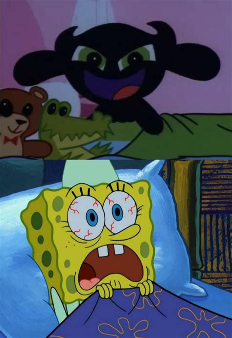 Buttercup Scared SpongeBob by DudePivot47 on DeviantArt