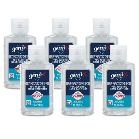 Germ X Advanced Hand Sanitizer Non Drying Moisturizing Clear Gel