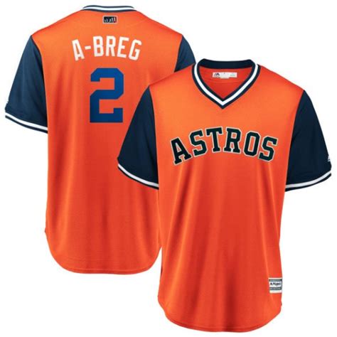 Houston Astros Alex Bregman Official Orange Replica Youth Majestic A