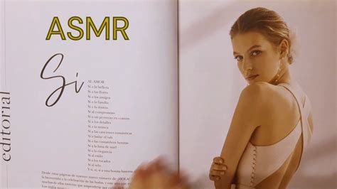 ASMR Leyendo y Ojeando Una Revista Pasando Páginas Susurros