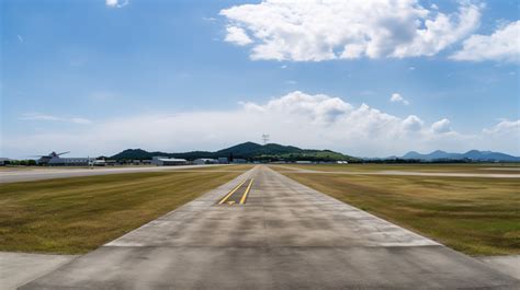 Runway In The Airport With Mountain Behind It Backgrounds | JPG Free Download - Pikbest