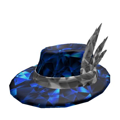 Blue Sapphire Feathered Fedora Roblox