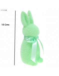 Lapin De P Ques Flock Vert Menthe Cms Les Bambetises