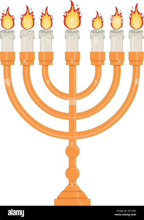 Vector Hebrew Candlestick Eps Stock Vector Image And Art Alamy