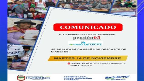 Gran Campaña De Descarte De Diabetes Para Los Beneficiarios De Pensión