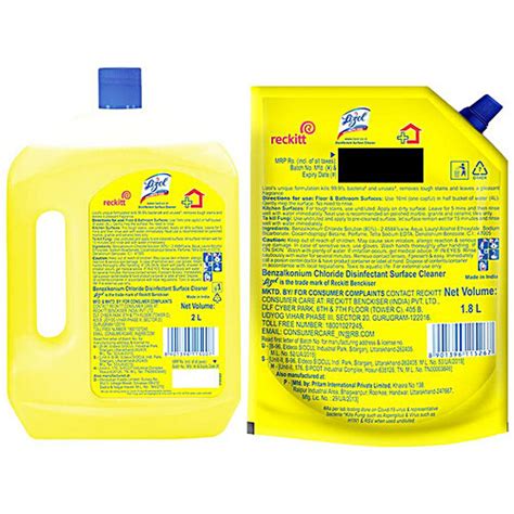 Buy Lizol Disinfectant Surface Floor Cleaner Liquid Combo Citrus