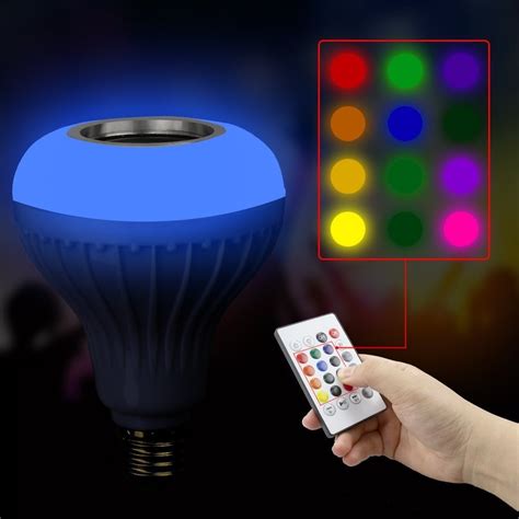 Xubond Premium Home Appliances Speaker Bulb Builtin Light With Rgb Audio Musicled Bluetooth Led