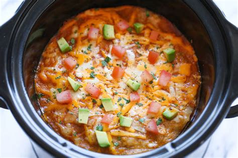 Crock Pot Chicken Enchilada Casserole Friendseat