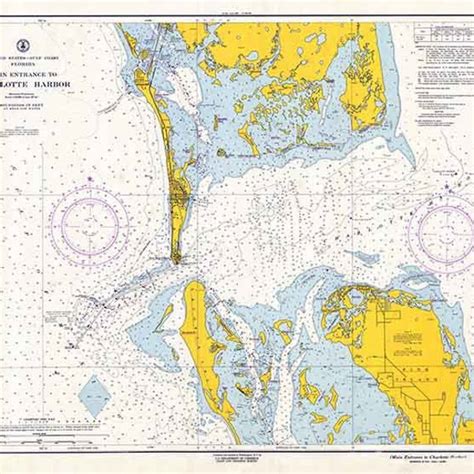 Nautical Map Charlotte Harbor Etsy