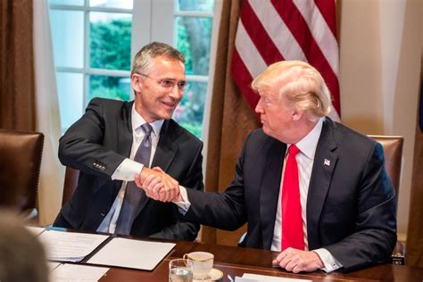 Trump Nato Secretary General Discuss Alliance At White House Meeting