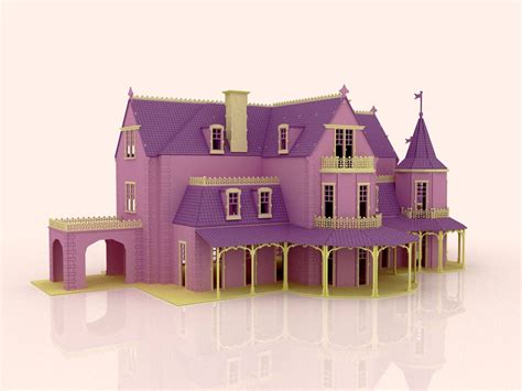 Fairy Tale Mansion Dollhouse Gothic Mansion Diy Dollhouse Etsy