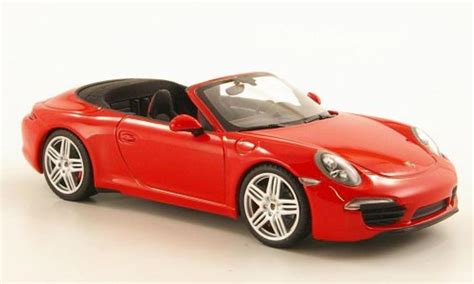 Miniature Porsche Carrera Minichamps Carrera Cabriolet Rouge