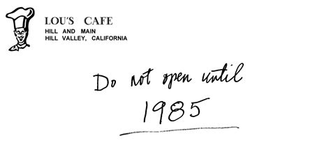 Marty S Letter To Doc Envelope Back To The Future Part I Back To