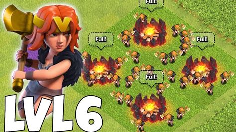 New Update Lvl 6 Valkyrie Clash Of Clans Youtube