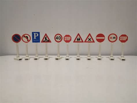 Lego Znaki Drogowe Road Signs Retro Oficjalne