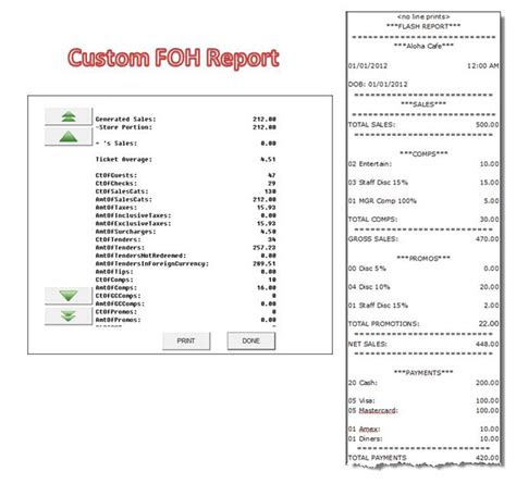 Aloha Pos Custom Foh Reports Ncr Docs