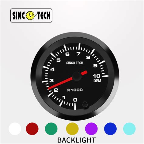 Sinco Tech Do6370 Tachometer Digital Car Rpm Electronic Auto Meter