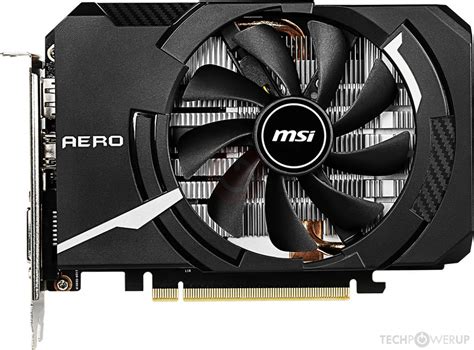 MSI GTX 1660 AERO ITX OC Specs TechPowerUp GPU Database