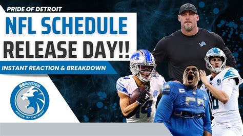 Detroit Lions Schedule Release Reaction Breakdown Youtube