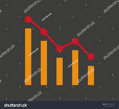 Vector Icon Five Column Decreasing Graph Stock Vector Royalty Free 1632360973 Shutterstock