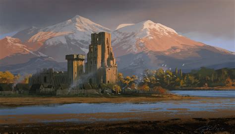 ArtStation Castles Forts AC Valhalla Raphael Lacoste Fantasy