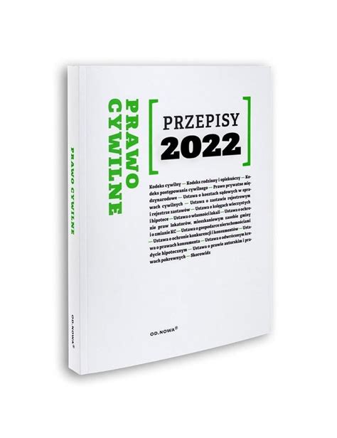 Amazon Przepisy 2022 Prawo Cywilne 9788366720589 Agnieszka