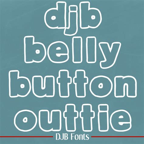 Djb Belly Button Outtie Font Zillion